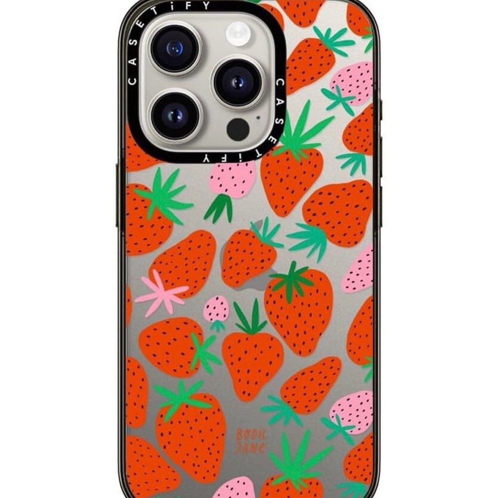 Casetify Red and Pink Strawberry Phone Case